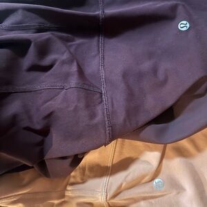 lululemon Deep Purple and Coral Leggings
